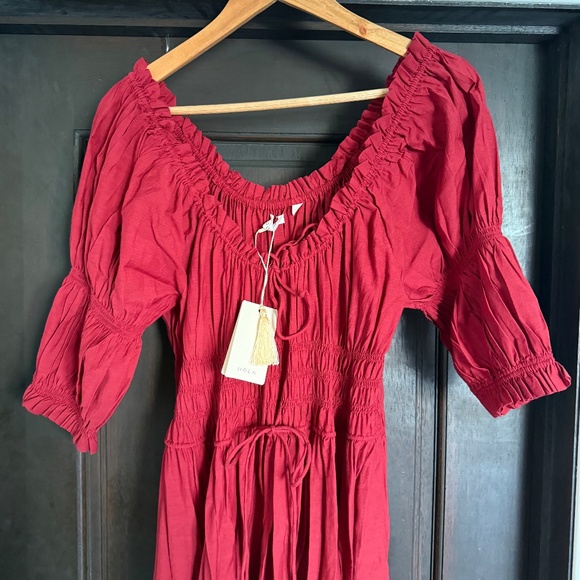 Doen Red Midi Dress NWOT - Picture 8 of 10